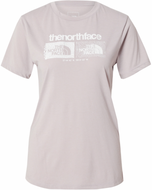 THE NORTH FACE Funkčné tričko 'FOUNDATION'  sivobéžová / biela