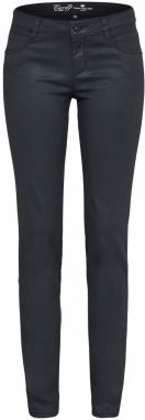 TOM TAILOR Džínsy 'slim Carrie with coating'  čierna