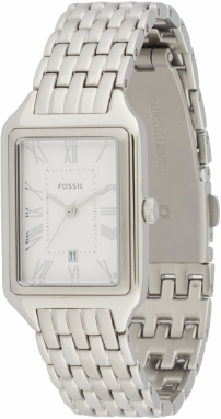 FOSSIL Analógové hodinky  strieborná / biela