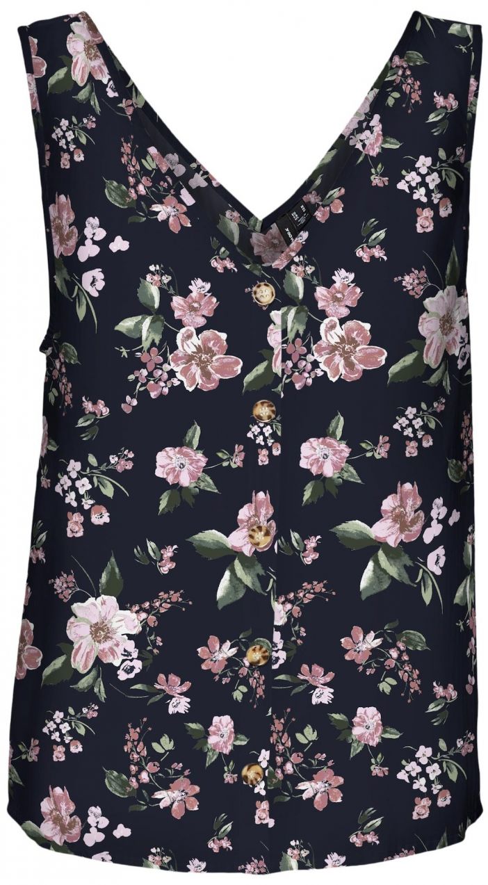 VERO MODA Top 'VMBUMPY'  námornícka modrá / zelená / ružová / biela