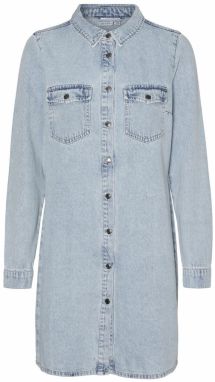 VERO MODA Košeľové šaty 'Jennie'  modrá denim / svetlomodrá