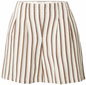 VERO MODA Plisované nohavice  béžová / svetlohnedá / tmavohnedá