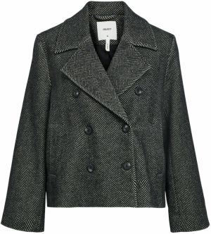 OBJECT Prechodný kabát 'Keily'  antracitová / svetlosivá