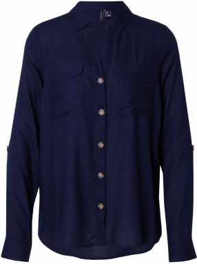 VERO MODA Blúzka 'BUMPY'  námornícka modrá