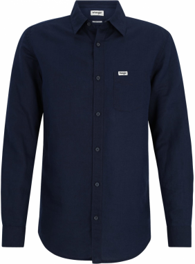 WRANGLER Košeľa 'LS 1 PKT SHIRT'  tmavomodrá