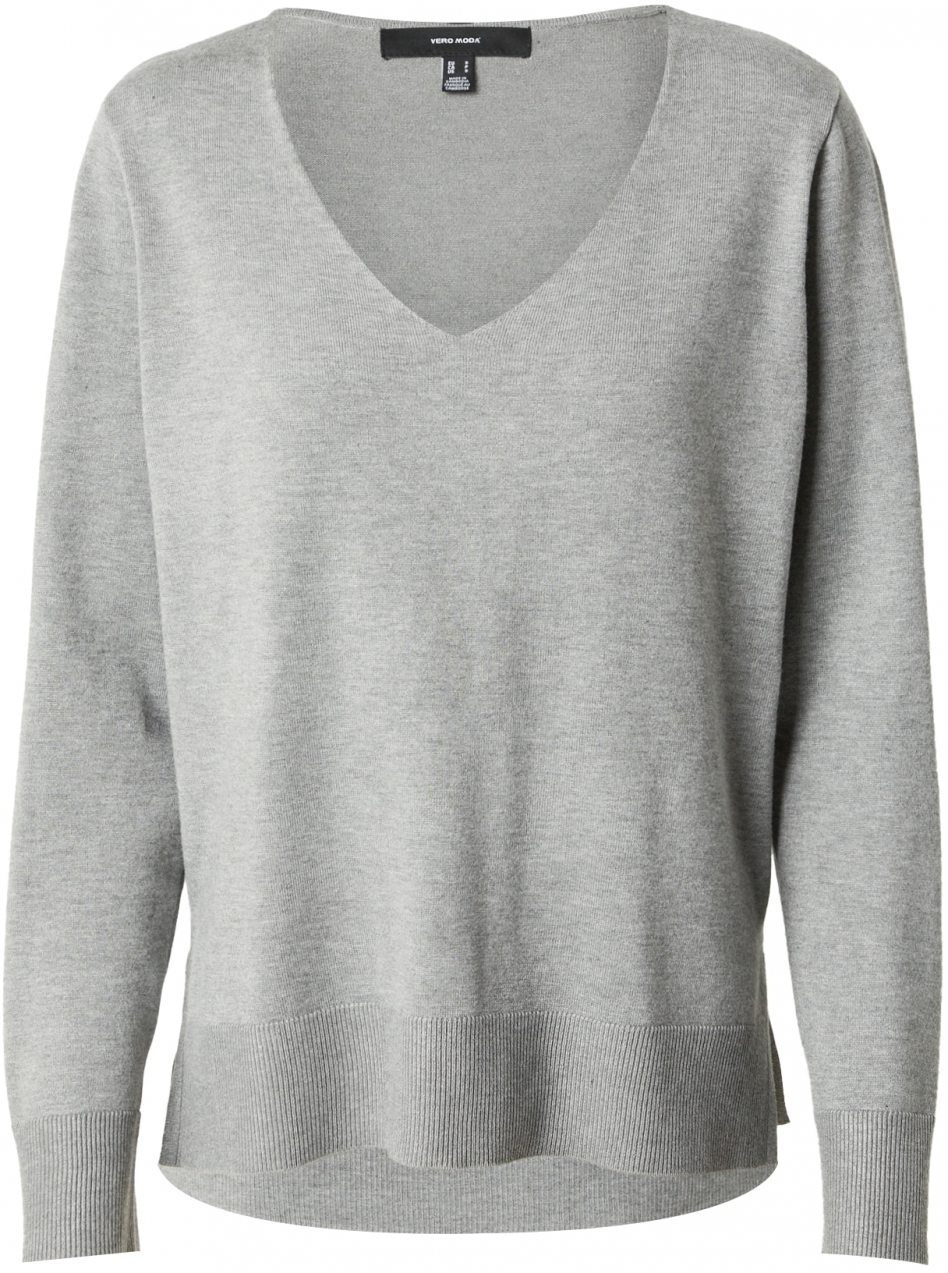 VERO MODA Sveter 'Silje'  sivá / tmavosivá