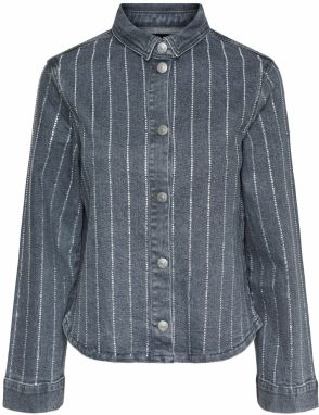 PIECES Blúzka 'Siffi'  sivý denim / strieborná