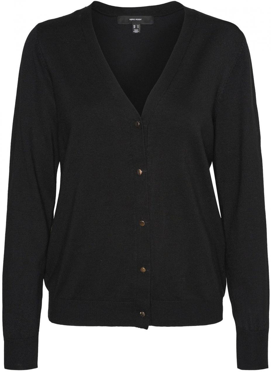 VERO MODA Kardigán 'Silje'  zlatá / čierna
