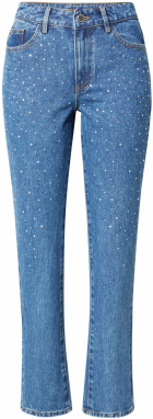 VILA Džínsy 'ALICE'  modrá denim / perlovo biela