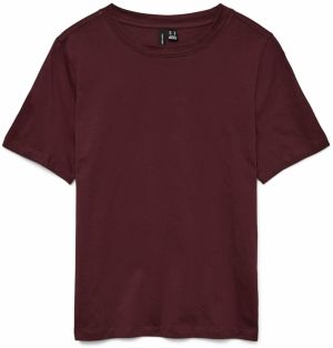 VERO MODA Tričko 'Paulina'  vínovo červená
