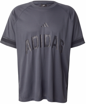 ADIDAS SPORTSWEAR Funkčné tričko 'Seasonal Essentials'  tmavosivá / čierna