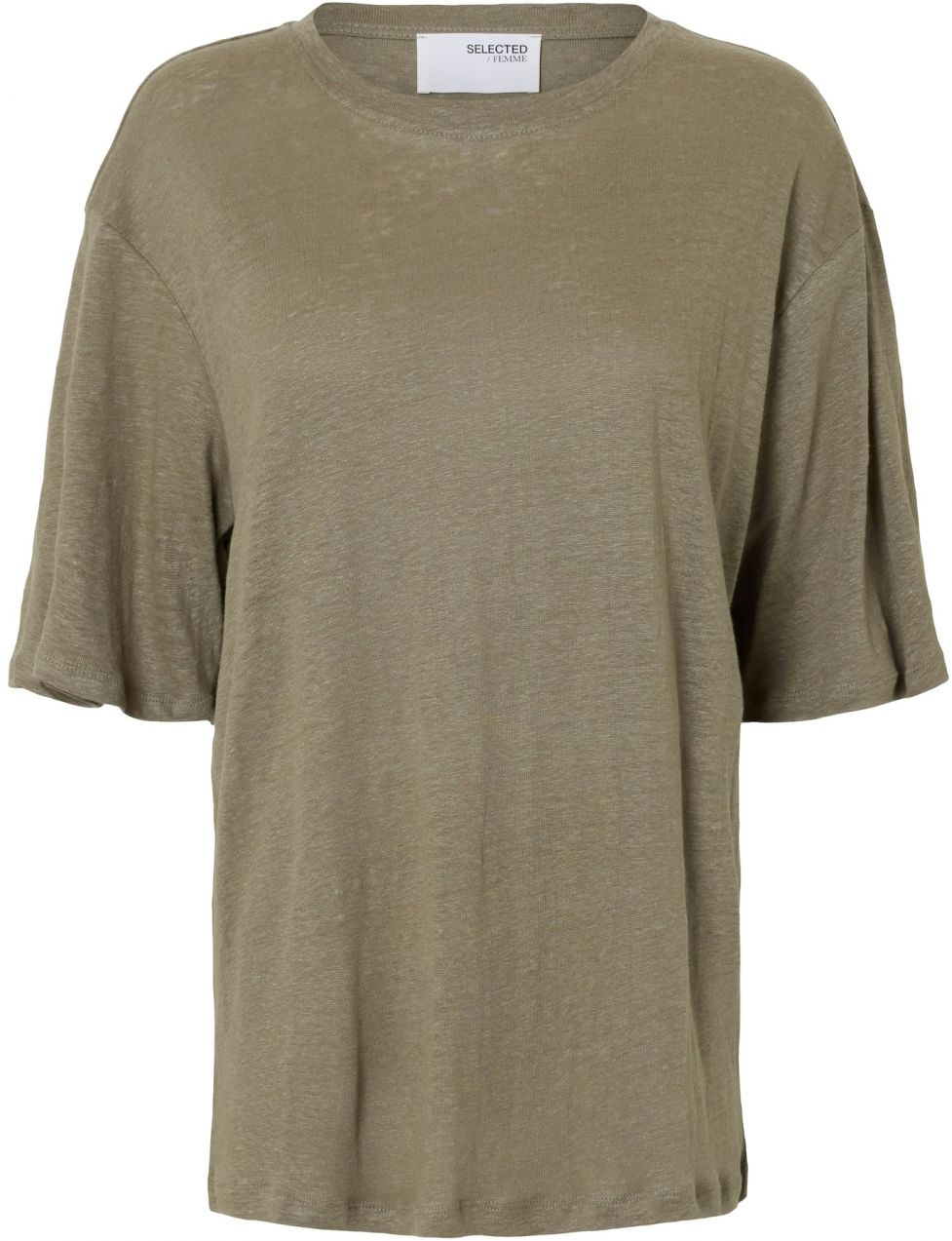 SELECTED FEMME Oversize tričko 'SLFVILJA'  farby bahna