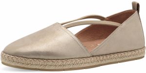 Tamaris Espadrilky  šampanské