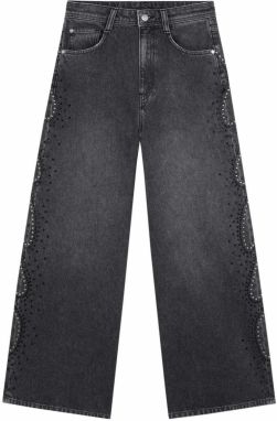 Scalpers Džínsy ' STUDS DENIM PANT '  tmavosivá