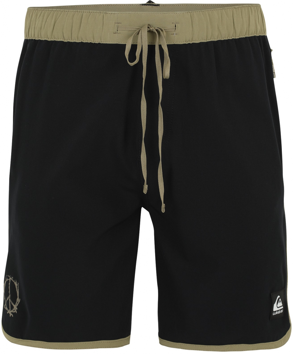 QUIKSILVER Plavecké šortky 'OMNI SCALLOP'  olivová / čierna