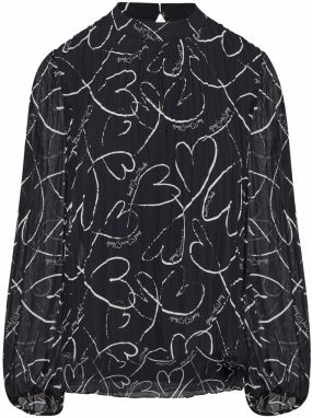 s.Oliver BLACK LABEL Blúzka  námornícka modrá / biela