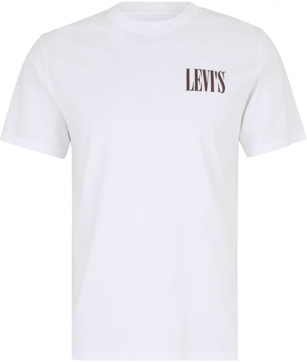 LEVI'S ® Tričko  tmavohnedá / biela