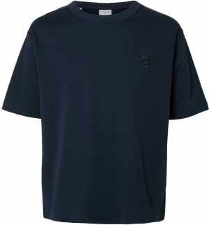 SELECTED HOMME Tričko 'SLHChester'  tmavomodrá