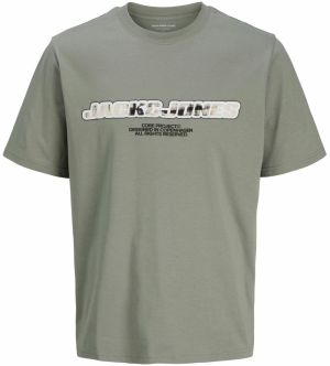 Jack & Jones Plus Tričko 'JCOLido'  sivobéžová / svetlosivá / tmavosivá / čierna