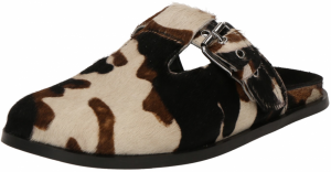 TOPSHOP Šľapky 'Annie'  hnedá / čierna / biela