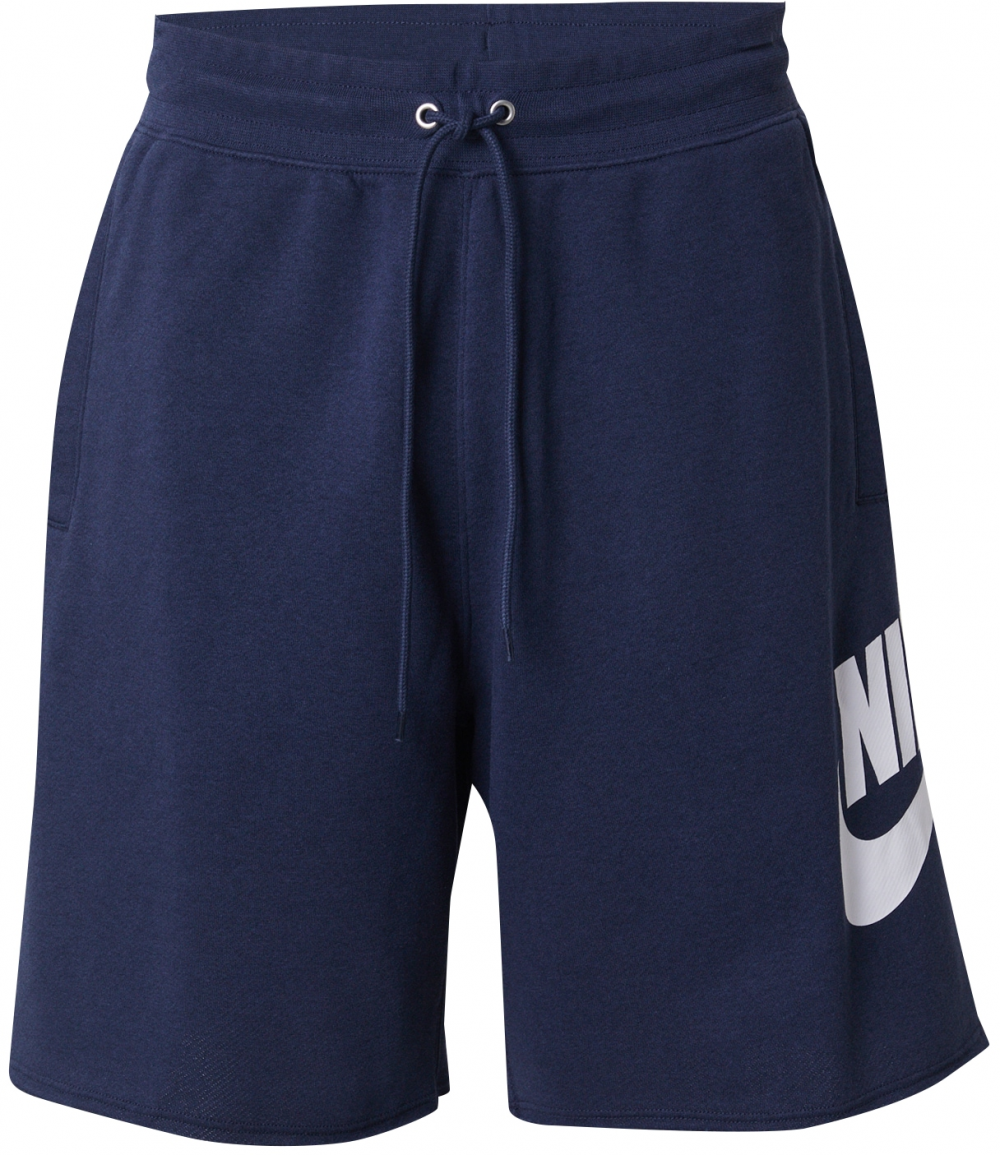 Nike Sportswear Nohavice 'CLUB ALUMNI'  námornícka modrá / biela