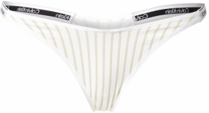 Calvin Klein Underwear Tangá  krémová / čierna / biela