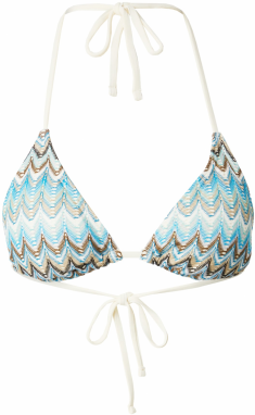 BeckSöndergaard Bikinový top 'Amber Bel'  azúrová / hnedá / čierna / biela