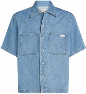 Calvin Klein Jeans Košeľa  modrá denim