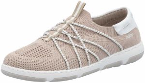 Rieker Slip-on obuv  béžová / biela