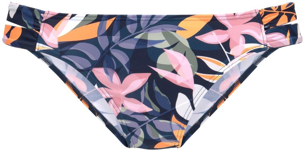 LASCANA ACTIVE Športové bikinové nohavičky  námornícka modrá / indigo / oranžová / ružová