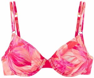s.Oliver Bikinový top  koralová / broskyňová / pitaya / malinová