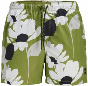 JACK & JONES Plavecké šortky 'JPSTMAUI'  jablková / čierna / biela