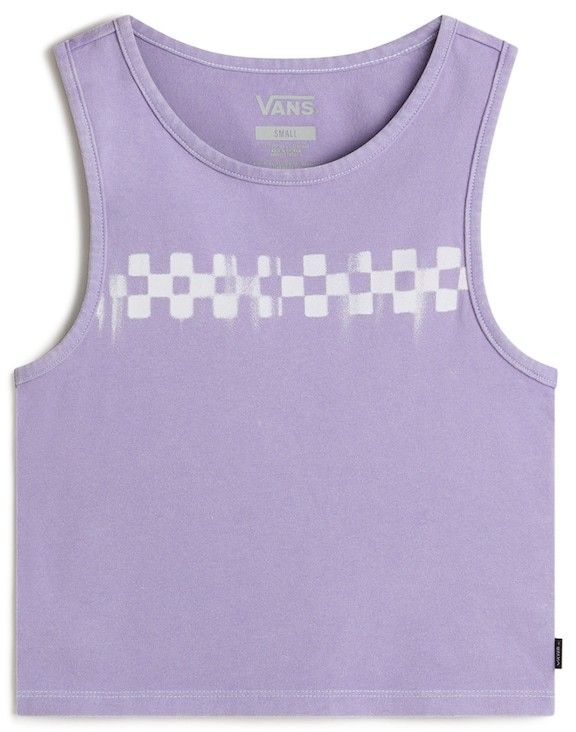 VANS Tričko  tmavofialová / biela