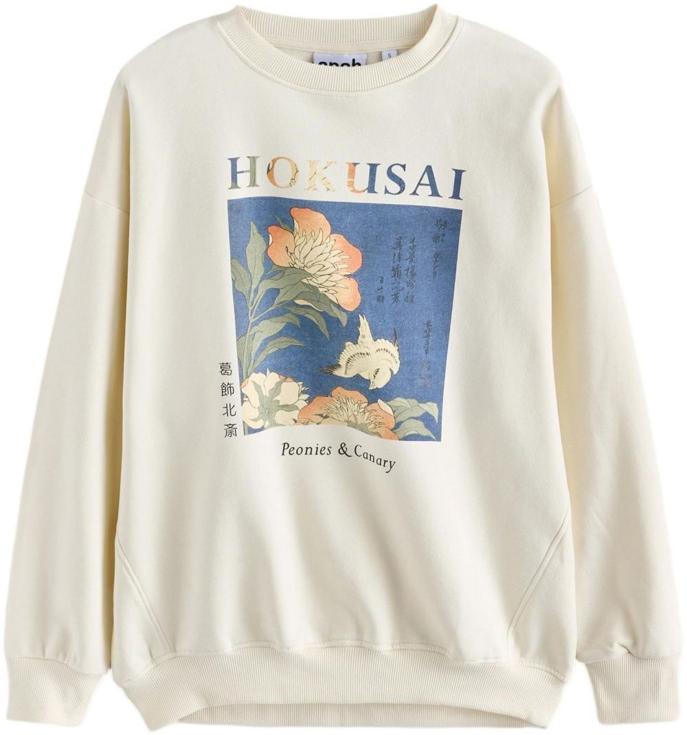 Next Mikina 'Hokusai'  nebielená / modrá / oranžová