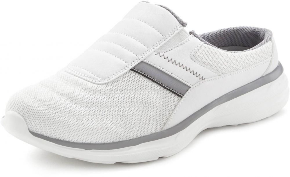 VIVANCE Slip-on obuv  tmavosivá / biela