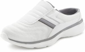 VIVANCE Slip-on obuv  tmavosivá / biela