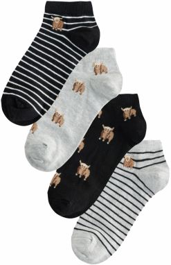 Next Ponožky  svetlohnedá / svetlosivá / čierna