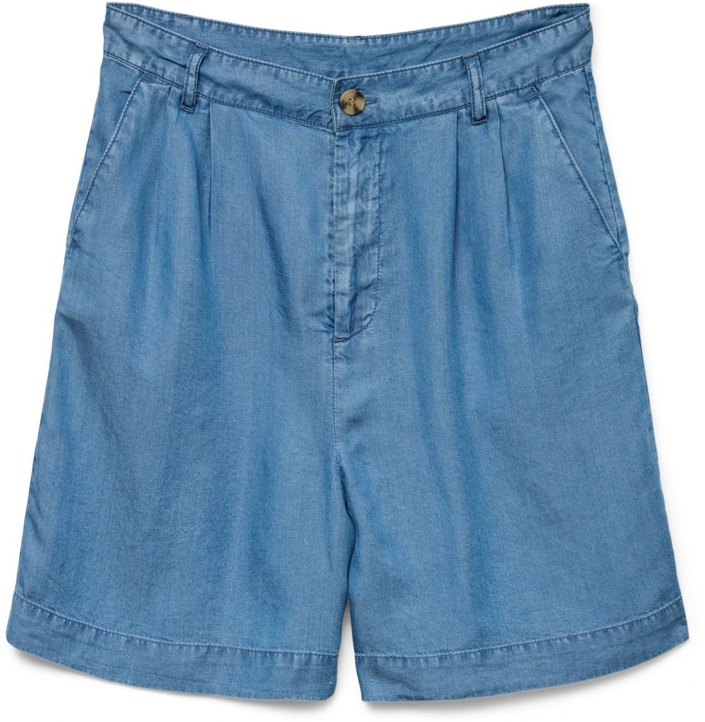 VERO MODA Plisované nohavice 'VMFLEUR'  modrá denim
