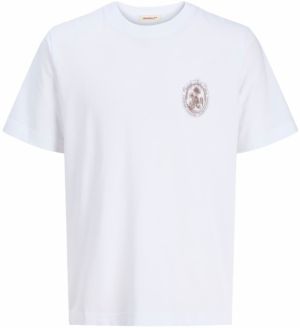 JACK & JONES Tričko 'JORHydra'  tmelová / hnedá / biela
