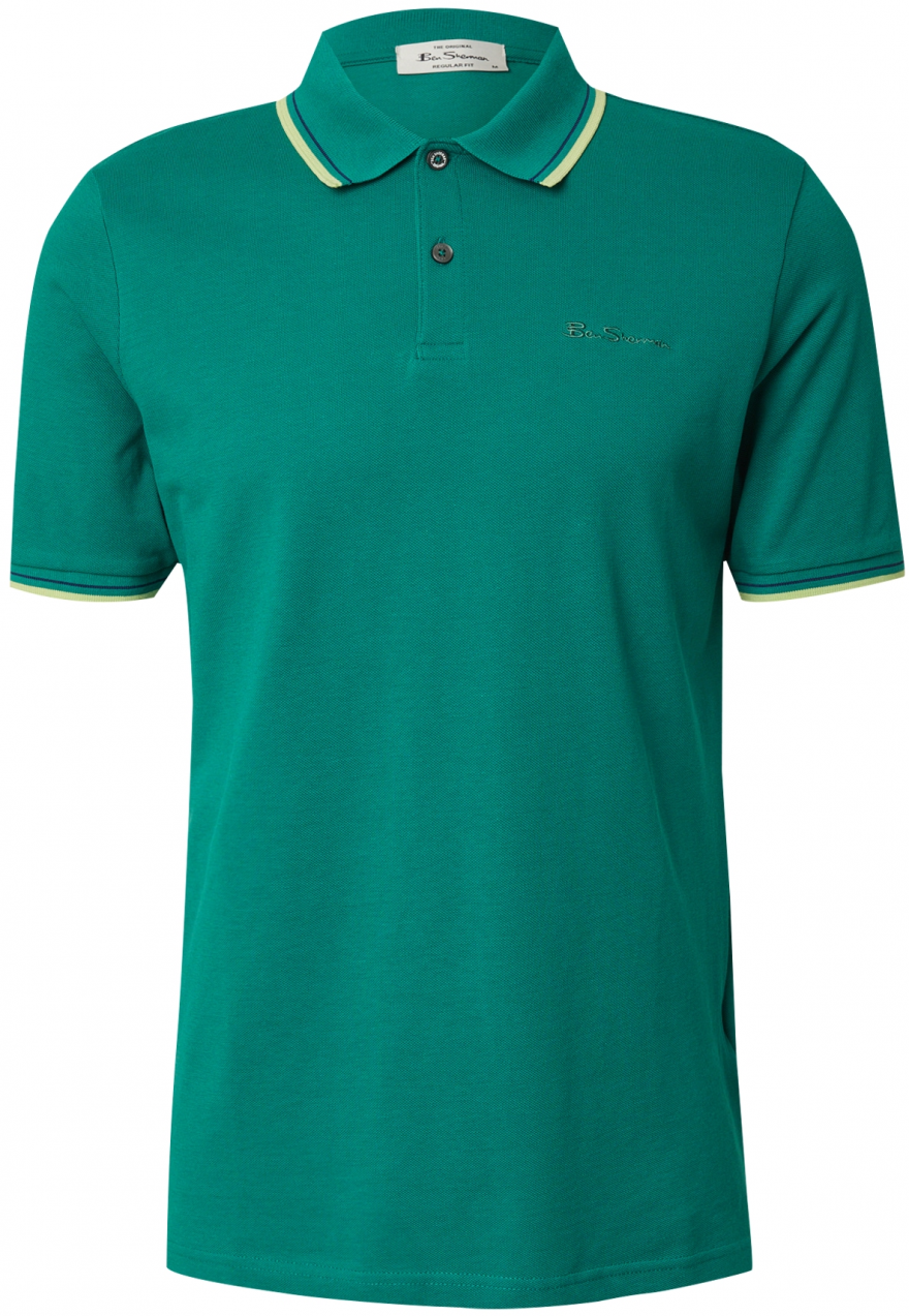Ben Sherman Tričko  tmavomodrá / žltá / nefritová