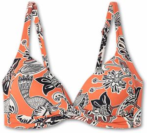 Gisela Bikinový top  oranžová / čierna