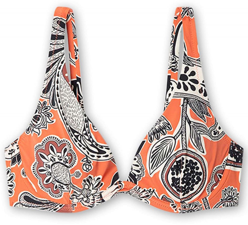Gisela Bikinový top  oranžová / čierna