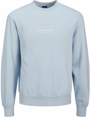 JACK & JONES Mikina 'JORVesterbro'  modrosivá / biela