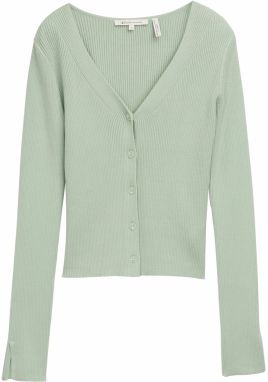 TOM TAILOR DENIM Kardigán  mätová