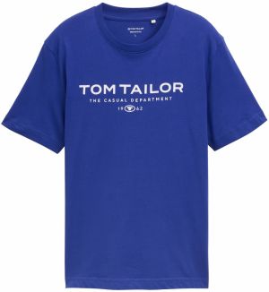 TOM TAILOR Tričko  modrá / biela