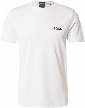 BOSS Funkčné tričko  tmavobéžová / čierna / biela