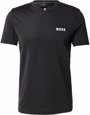 BOSS Funkčné tričko  béžová / čierna / biela