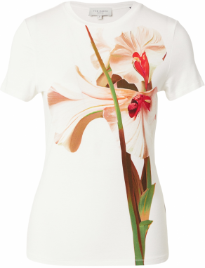 Ted Baker Tričko 'Meeliee'  hnedá / kiwi / púdrová / biela