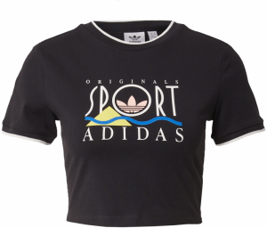 ADIDAS ORIGINALS Tričko  modrá / limetková / čierna / biela