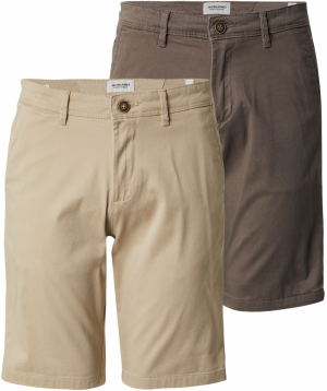 JACK & JONES Chino nohavice 'JPSTBOWIE'  béžová / čokoládová